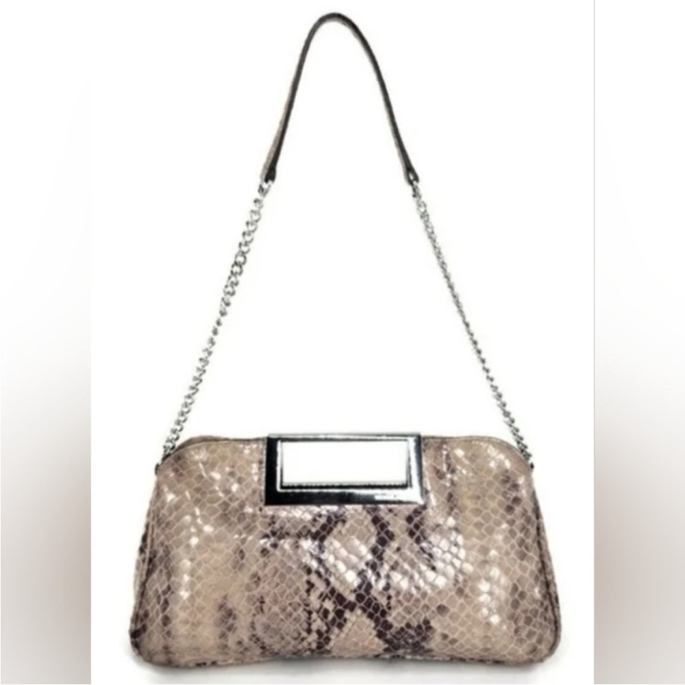 Michael Kors Berkley Python Clutch